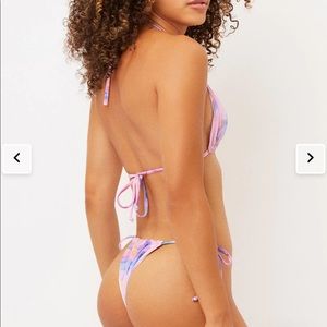 Frankie’s Bikini Floral String Bikini Bottom- Never worn